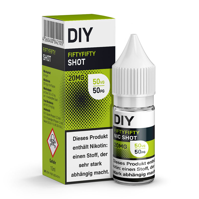 DIY Nicotin Shot 50VG 50 PG Flasche