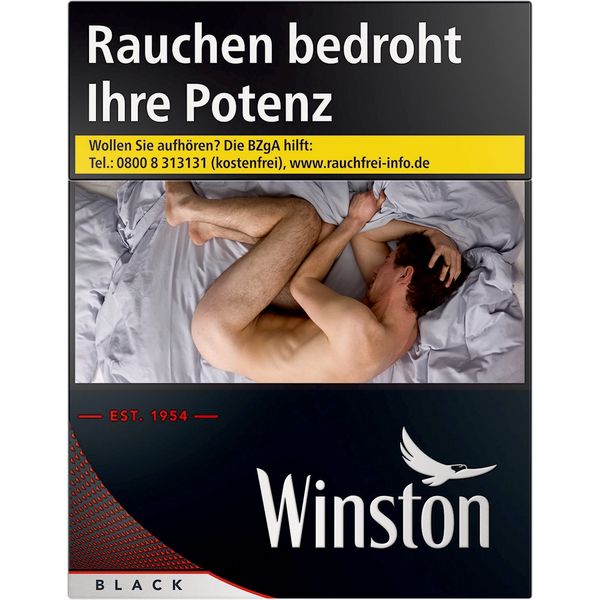 Winston Black XXL Zigaretten Schachtel
