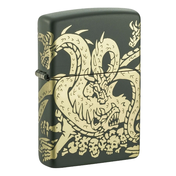 Zippo Dragon Grün Matt