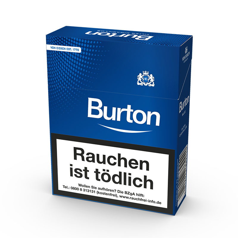 Burton Blue Eco-Zigarillos Big Pack Naturdeckblatt Stange