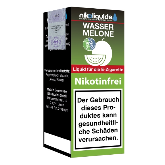 Nikoliquids Wassermelone 0mg Liquid Flasche 50PG 50VG
