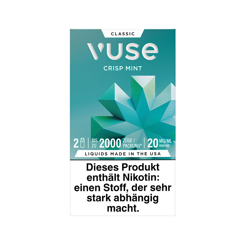 Vuse Crisp Mint 20mg Prefilled Pods