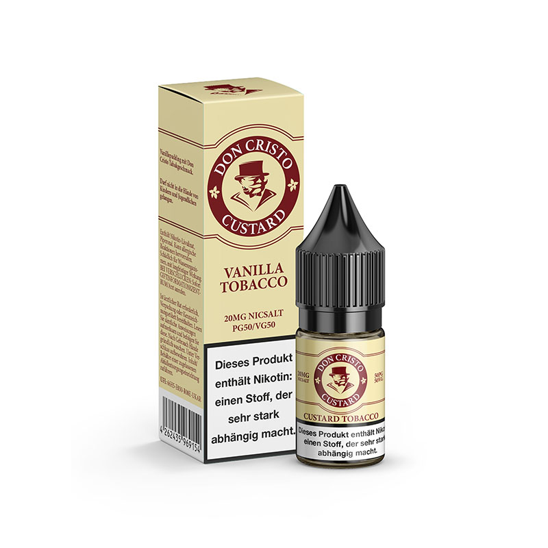 Don Cristo Vanilla Tobacco 20mg Nikotinsalz Liquid mit Packung