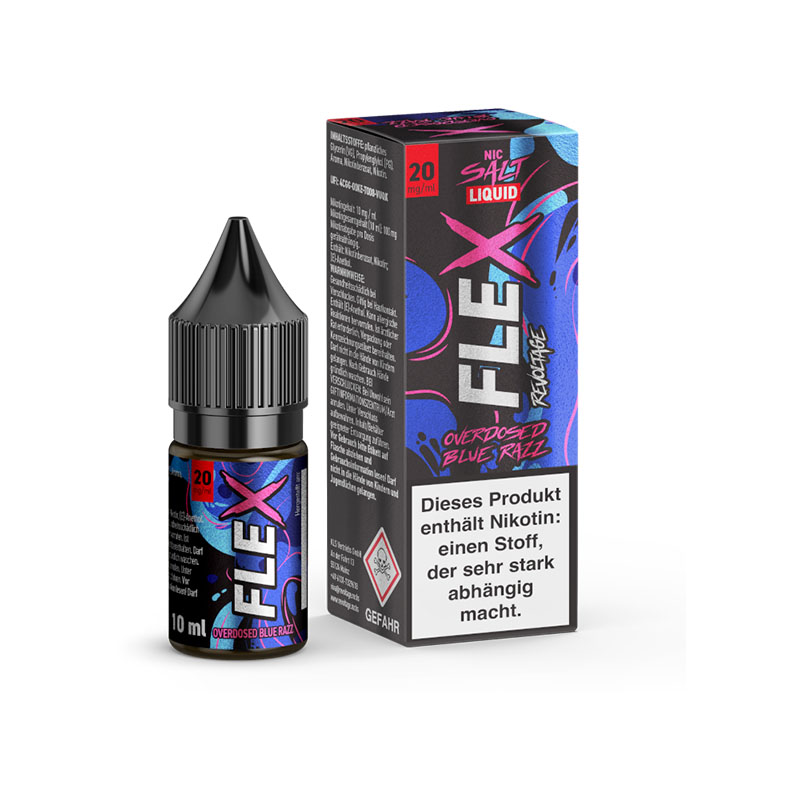 Revoltage Flex Overdosed Blue Razz 20mg Liquid Flasche