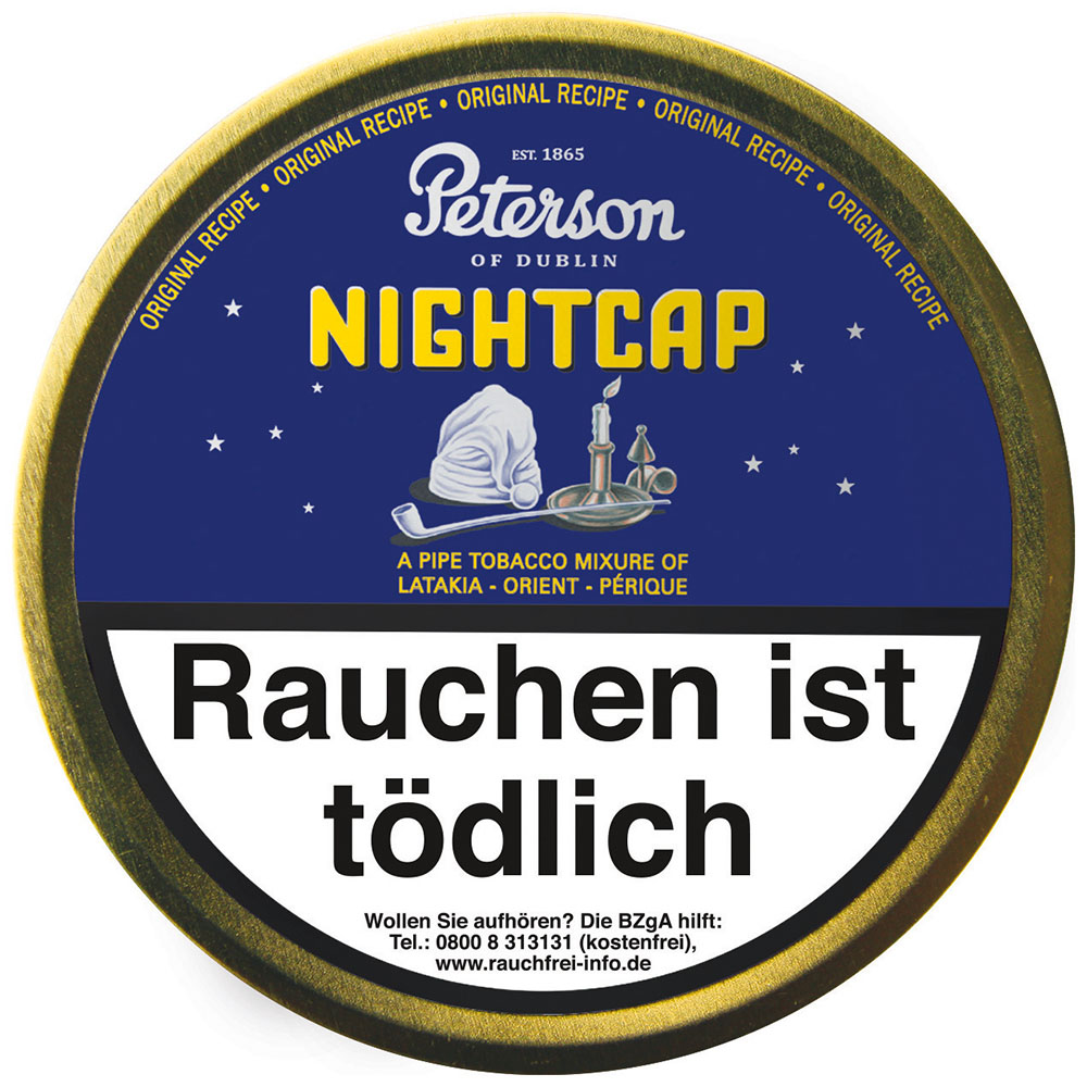 Peterson Nightcap Pfeifentabak Dose
