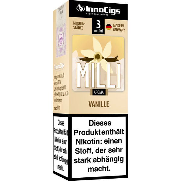 E-Liquid Innocigs Milli Vanille Aroma 3 mg