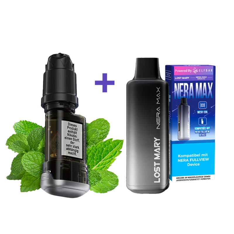 Lost Mary Nera Max 15k Mint 20mg Refill Container