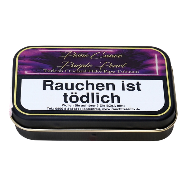 Pesse Canoe Purple Pearl Flake Pfeifentabak Dose