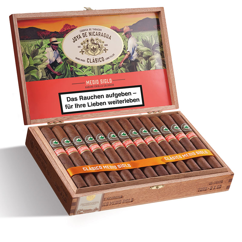 Joya de Nicaragua Clasico Medio Siglo Toro Zigarren Kiste