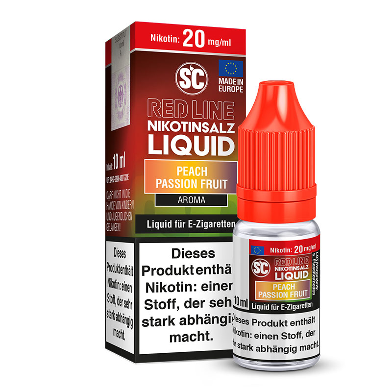 SC Red Line Peach Passion Fruit Nikotinsalz Liquid 20mg
