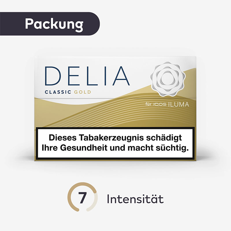 DELIA Classic Gold Sticks Packung