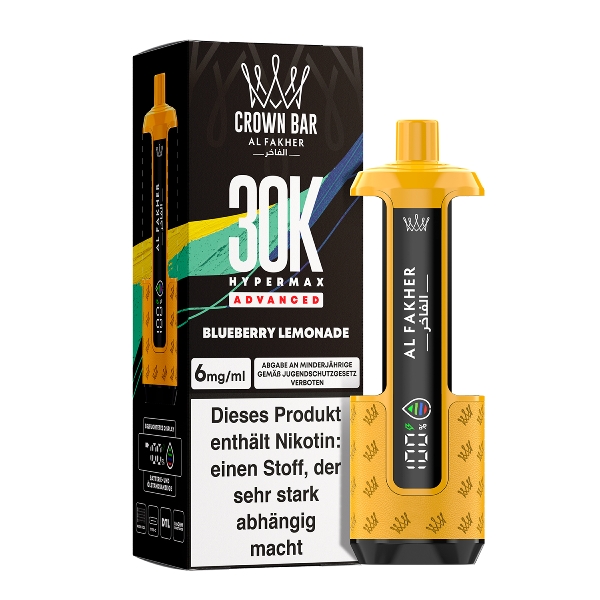 Al Fakher Hypermax Blueberry Lemonade 6mg E-Zigarette