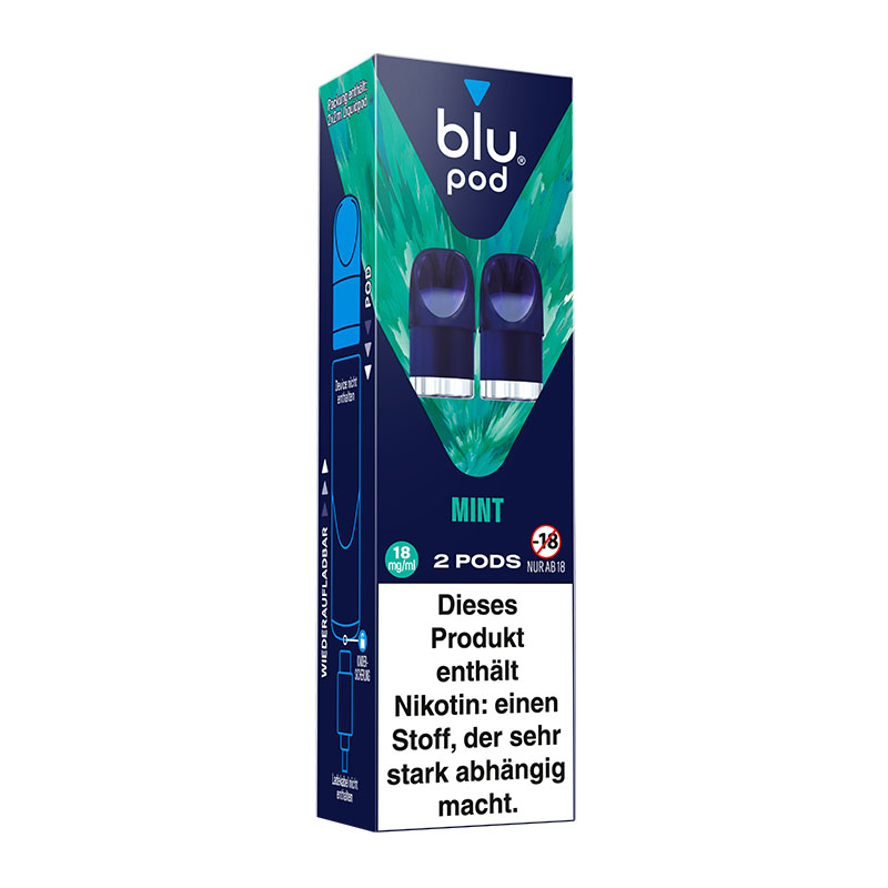 Blu Pod Mint 18mg Prefilled Pods Packung