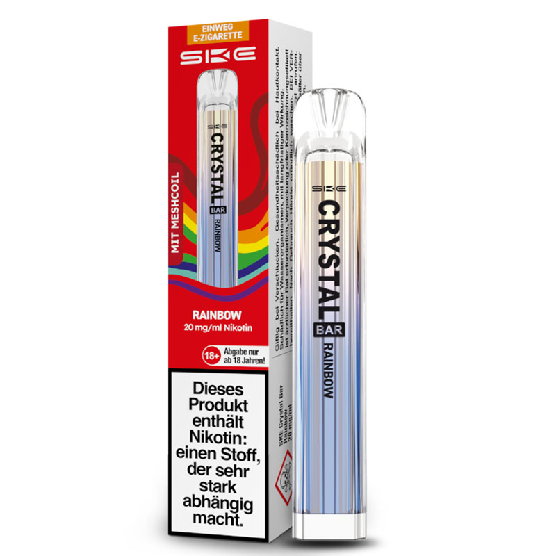 SKE Crystal Bar Rainbow 20mg Einweg E-Zigarette