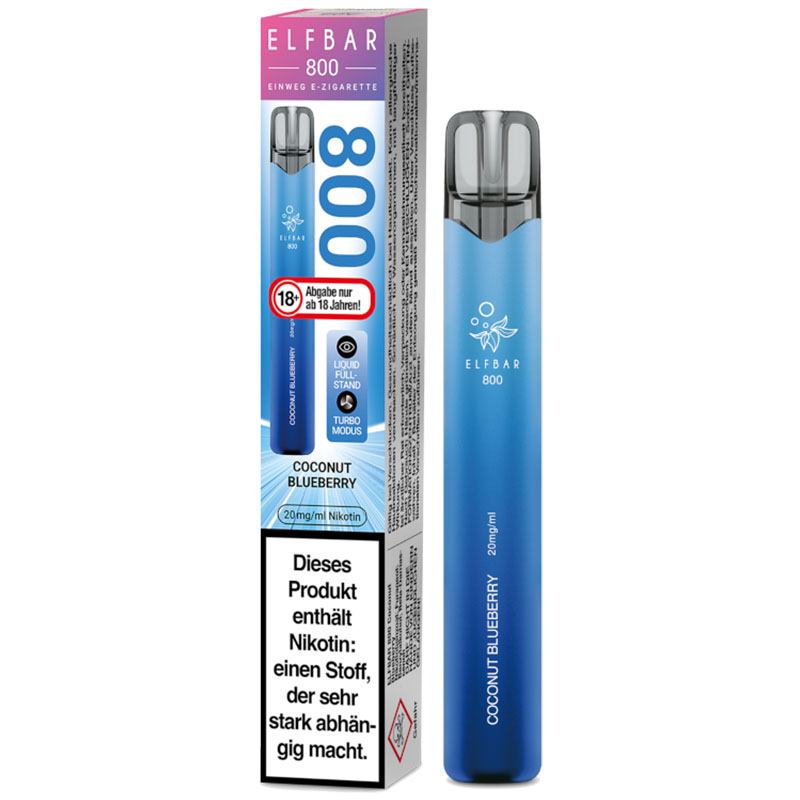Elfbar 800 Coconut Blueberry 20mg Einweg E-Zigarette