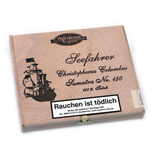 Seefahrer Columbus No. 150 Sumatra Zigarren Kiste