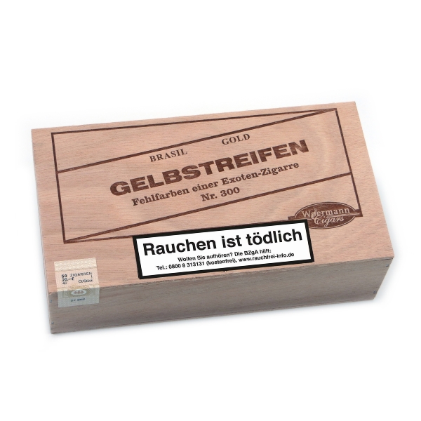 Gelbstreifen No. 300 Zigarren Kiste