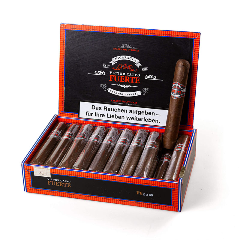 Victor Calvo Fuerte F6 Zigarren Kiste offen