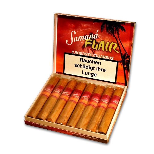 Samana Flair Robusto Zigarren Kiste offen