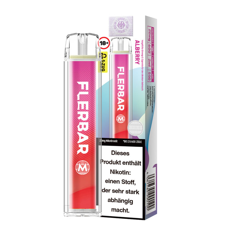 Flerbar Alberry 20mg Einweg E-Zigarette
