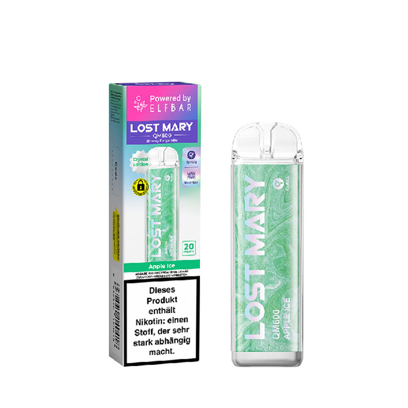 Lost Mary QM600 Apple Ice 20mg Einweg E-Zigarette