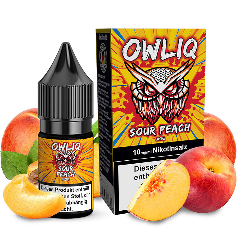 Owliq Sour Peach 10mg Nikotinsalz Liquid