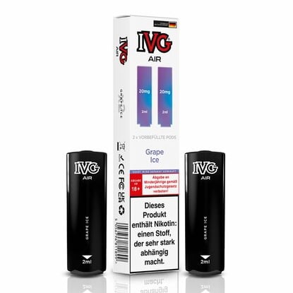 IVG Air Grape Ice 20mg Prefilled Pods