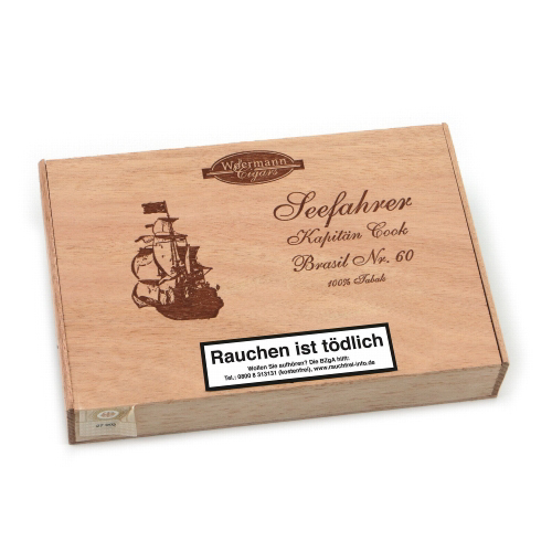 Seefahrer Kapitän Cook No. 60 Brasil Zigarren Kiste