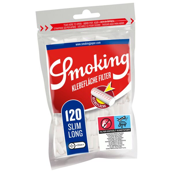 Smoking Slim Long Filter Klebefläche Packung