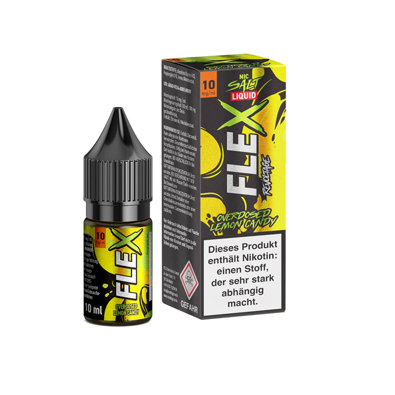 Revoltage Flex Overdosed Lemon Candy 10mg Liquid Flasche