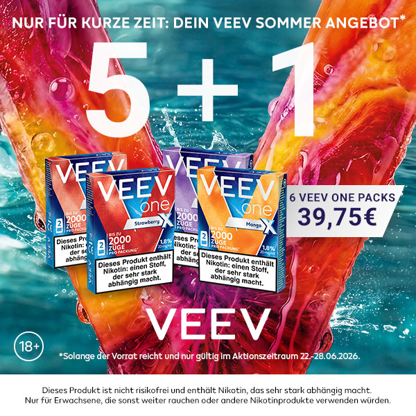 VEEV One Pods 5+1 Summer Aktion