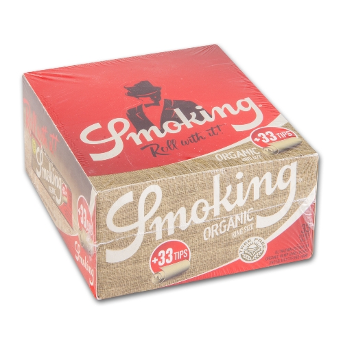 Smoking Organic Zigarettenpapier King Size + Filter Tips