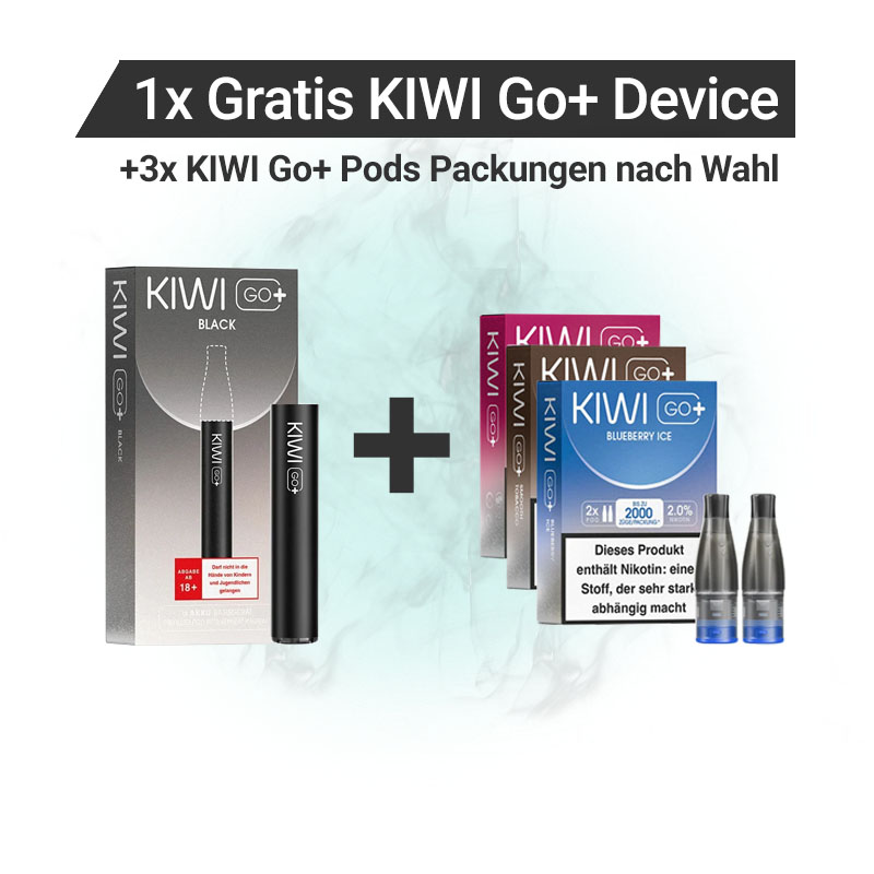 KIWI Go+ Pods + Gratis Device Aktion