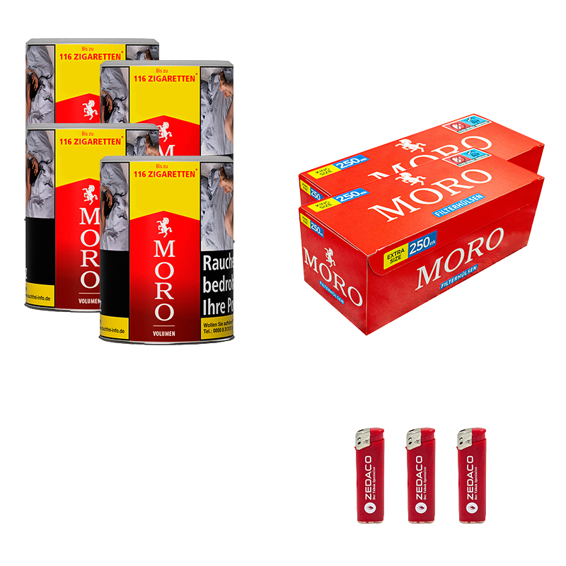 Moro Volumentabak Red S Dose Aktion Large Extra Hülsen