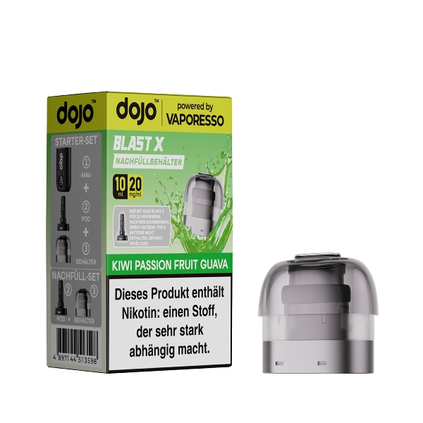 Dojo Blast X Refill Container Kiwi Passionfruit Guava 20mg