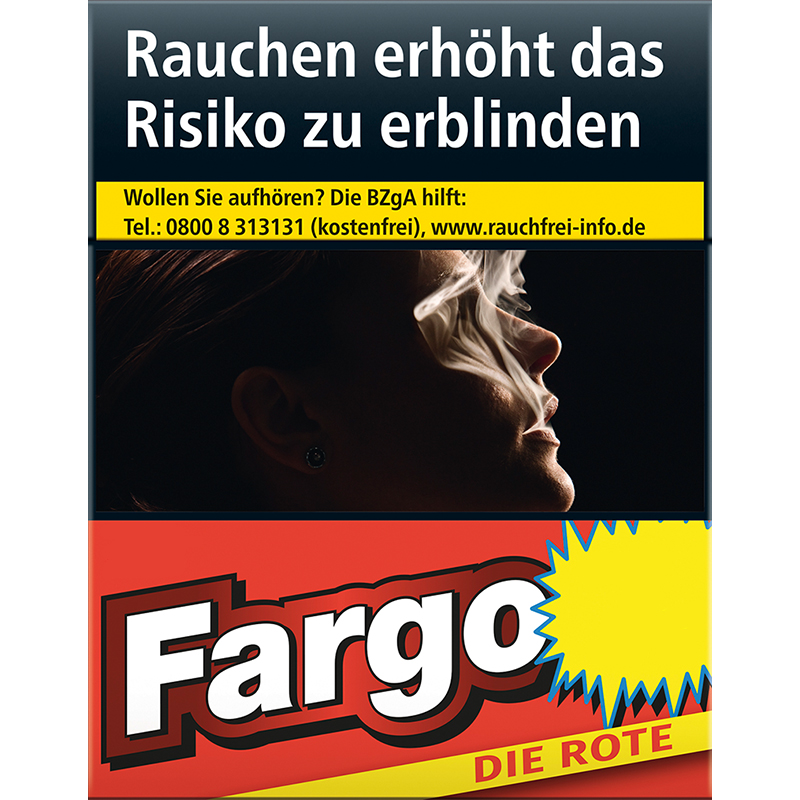 Fargo Rot XL Zigaretten Schachtel