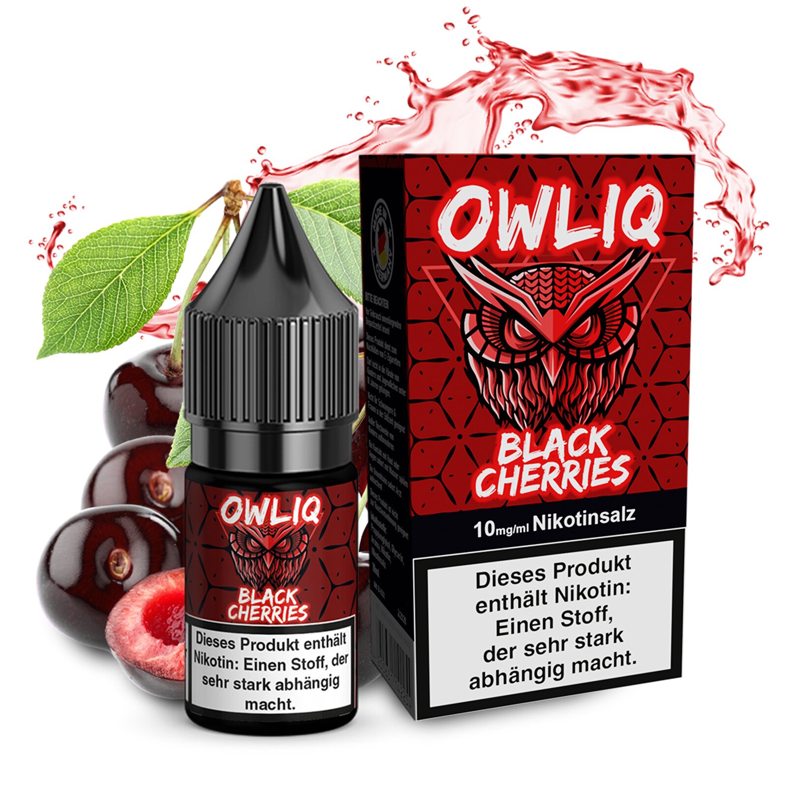 Owliq Black Cherries 10mg Nikotinsalz Liquid
