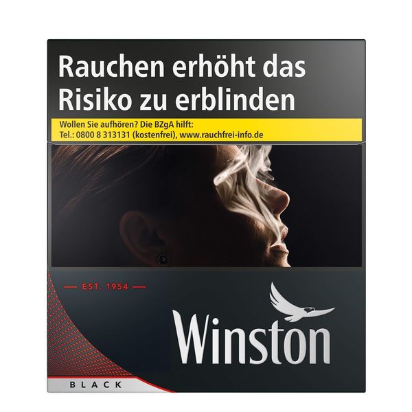 Winston Black 4XL Zigaretten Schachtel