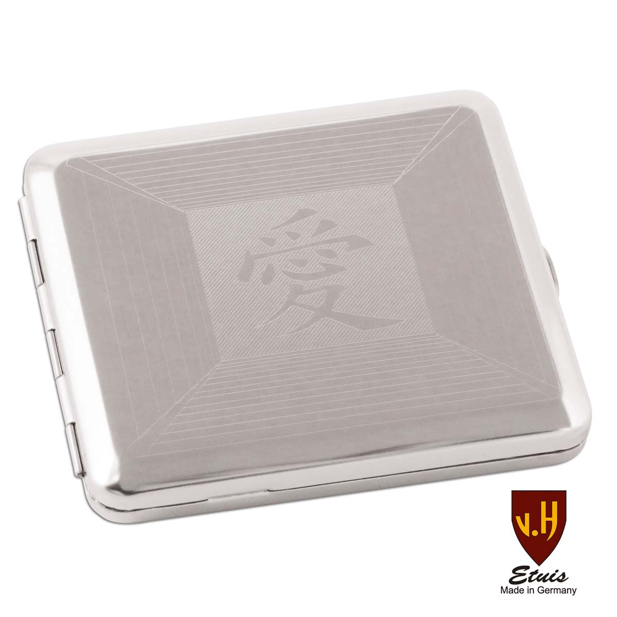 Zigarettenetui - Nickel - 18er Poliert China Emblem
