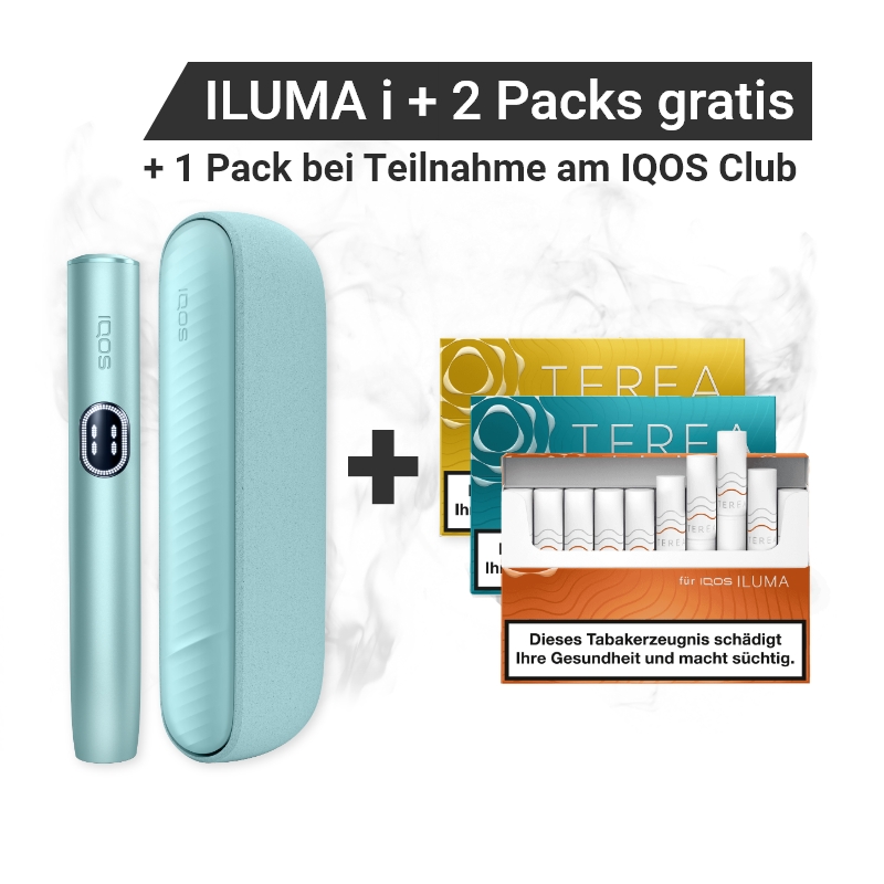 IQOS ILUMA i Breeze Blue + Gratis TEREA Packs