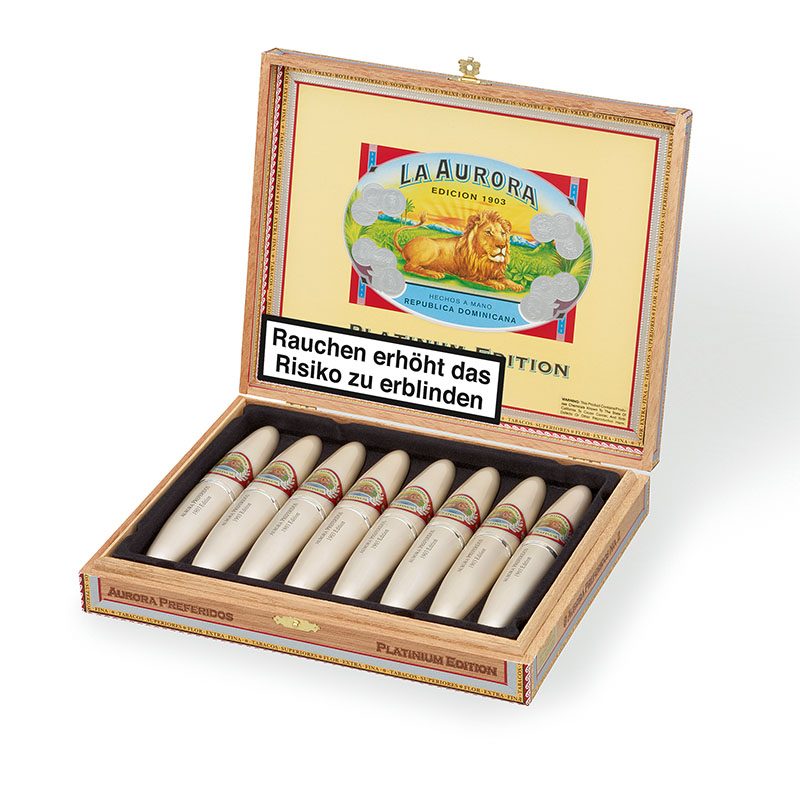 La Aurora Preferidos 1903 Platinum Tube Zigarren Kiste