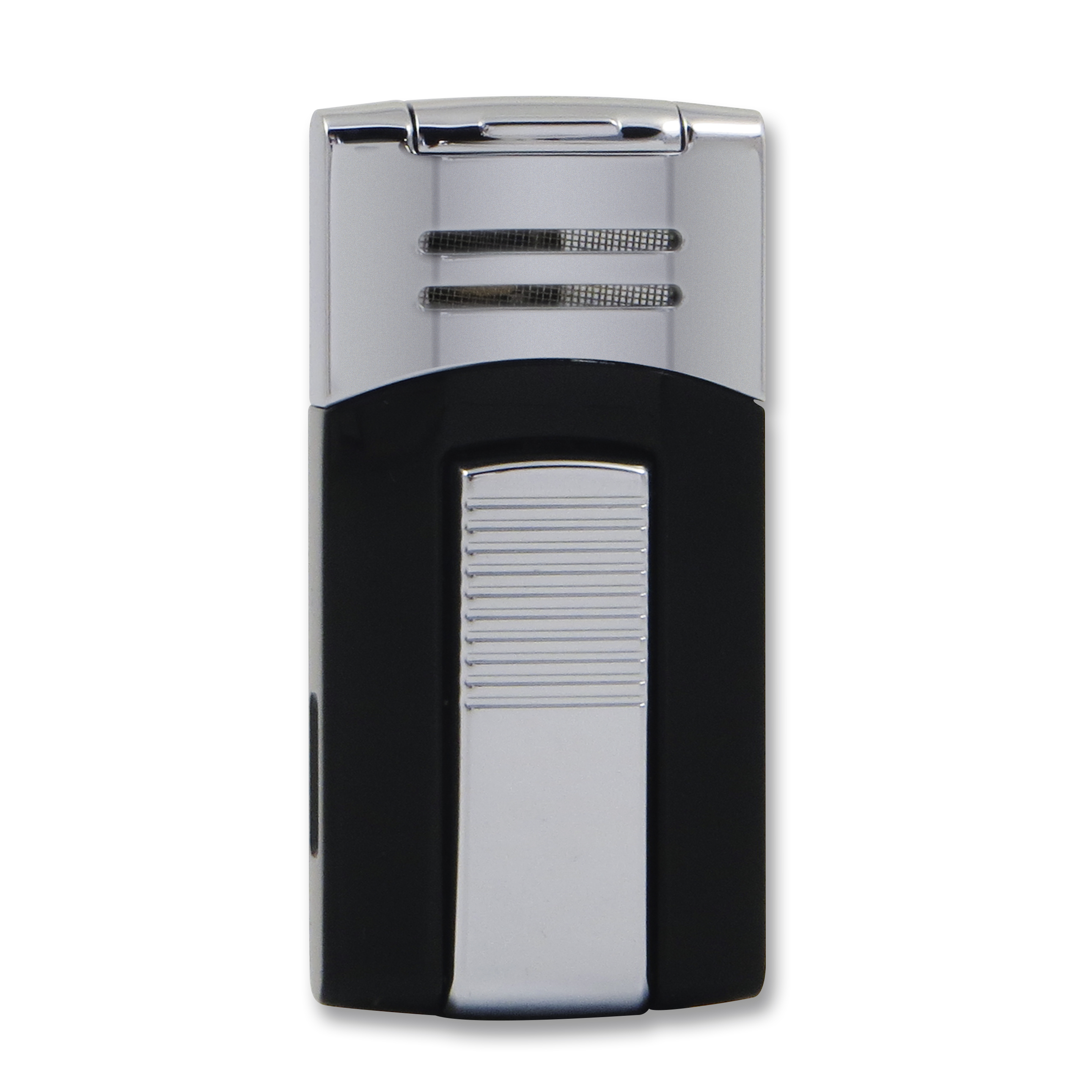 Feuerzeug Caseti Jet Flower Lack schwarz und chrom poliert