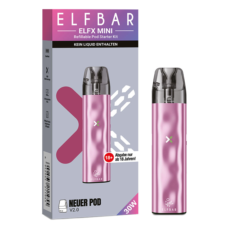 Elfbar Elfx Mini Kit E-Zigarette Pink
