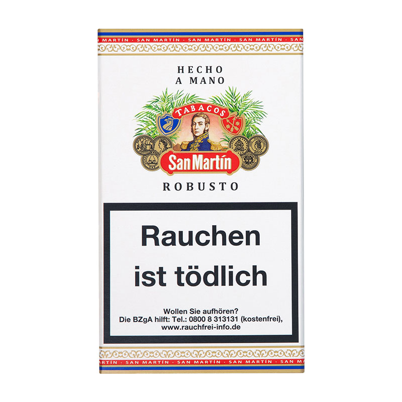 San Martin Robusto Tubo Zigarren Packung