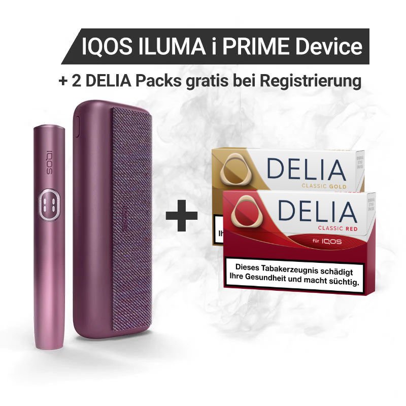 IQOS ILUMA i PRIME + Gratis TEREA Sticks bei Registrierung Garnet Red