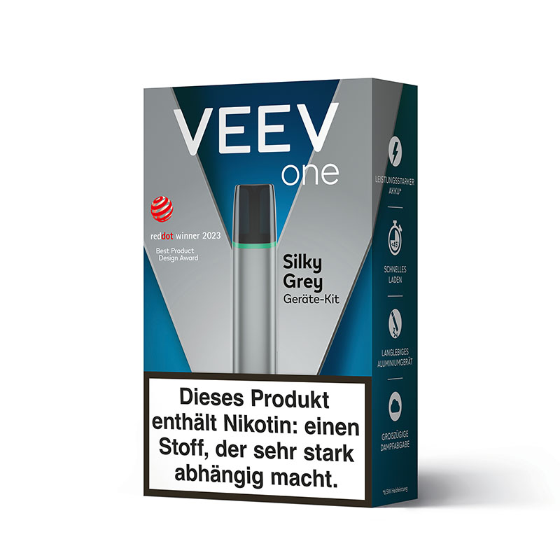 Veev One Silky Grey Kit Device Packung Side