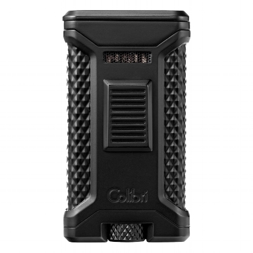 Colibri Zigarrenfeuerzeug Jet 3-fach Ascari schwarz mit Cutter