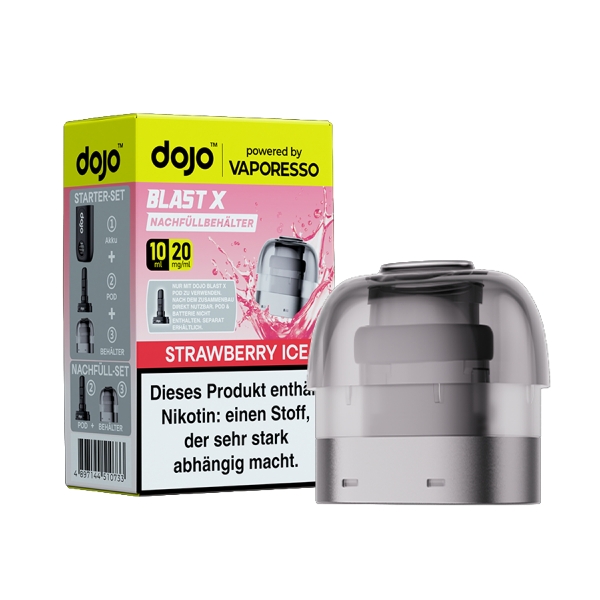 Dojo Blast X Refill Container Strawberry Ice 20mg