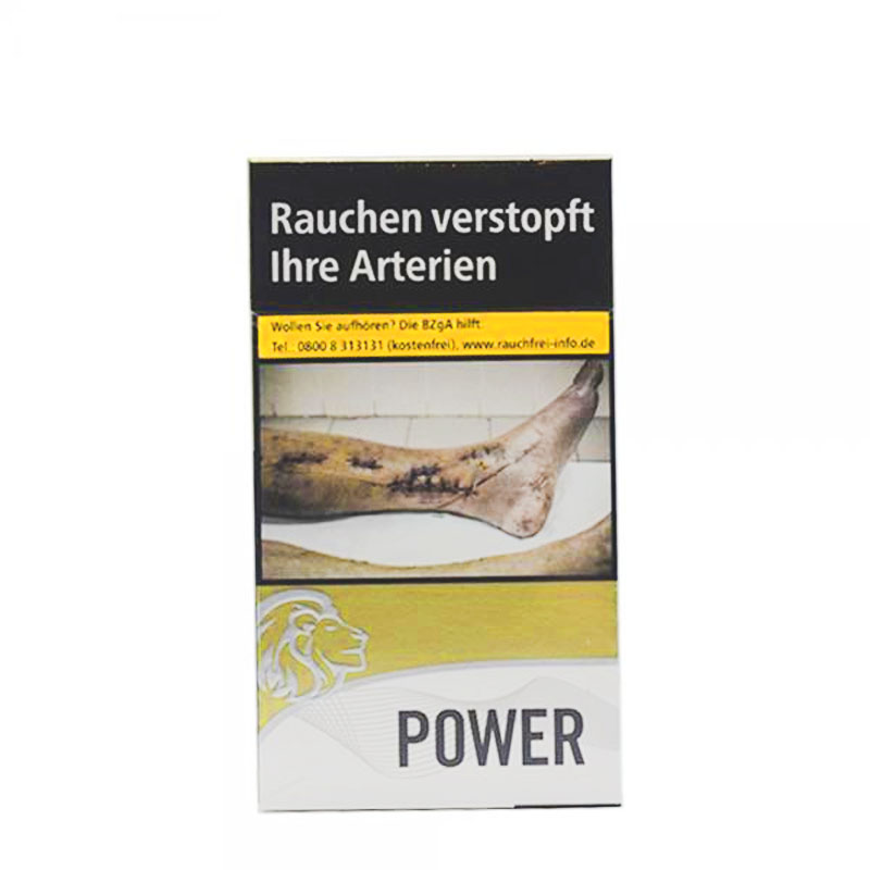 Power Gold Long Zigaretten Schachtel
