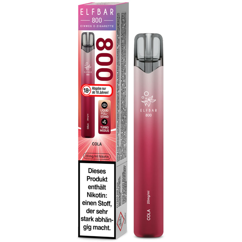 Elfbar 800 Cola 20mg Einweg E-Zigarette